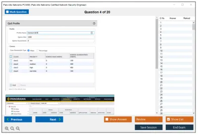 Palo Alto Networks PCNSE Palo Alto Networks Certified Security Engineer (PCNSE) PAN-OS 11.0 Practice test exam simulator test engine exam Prep practice test questions answers Image 4
