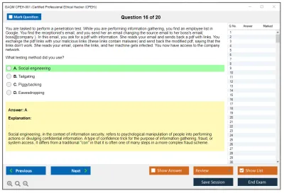 GAQM CPEH-001 Certified Professional Ethical Hacker (CPEH) Practice test exam simulator test engine exam Prep practice test questions answers Image 16