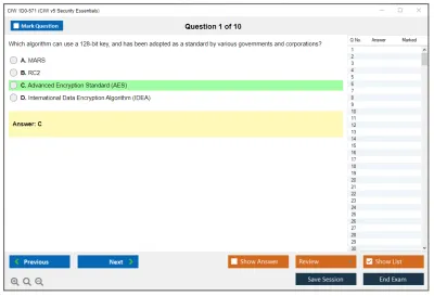 CIW 1D0-571 CIW v5 Security Essentials Practice test exam simulator test engine exam Prep practice test questions answers Image 1