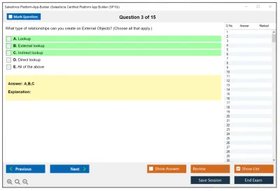 Salesforce Platform-App-Builder Salesforce Certified Platform App Builder Practice test exam simulator test engine exam Prep practice test questions answers Image 3