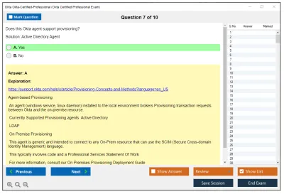 Okta Okta-Certified-Professional Okta Certified Professional Exam Practice test exam simulator test engine exam Prep practice test questions answers Image 7