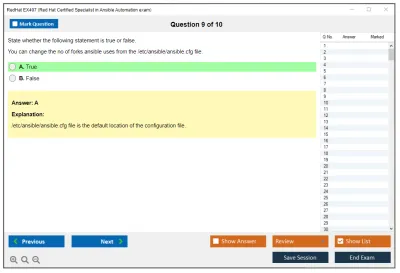 RedHat EX407 Red Hat Certified Specialist in Ansible Automation exam Practice test exam simulator test engine exam Prep practice test questions answers Image 9