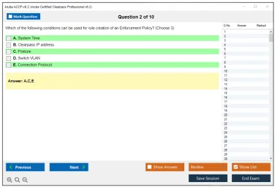 Aruba ACCP-v6.2 Aruba Certified Clearpass Professional v6.2 Practice test exam simulator test engine exam Prep practice test questions answers Image 2