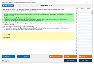 Adobe AD0-E704 Adobe Certified Master - Magento Commerce Architect Practice test exam simulator test engine exam Prep practice test questions answers Image 5