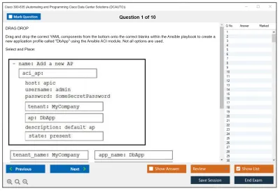 Cisco 300-635 Automating Cisco Data Center Solutions (DCAUTO) Practice test exam simulator test engine exam Prep practice test questions answers Image 1