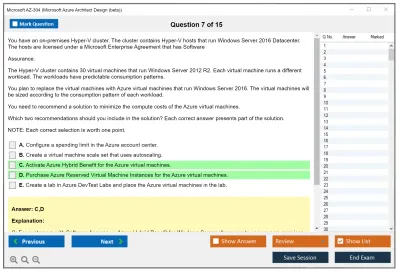 Microsoft AZ-304 Microsoft Azure Architect Design  Practice test exam simulator test engine exam Prep practice test questions answers Image 7