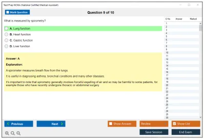Test Prep NCMA National Certified Medical Assistant Practice test exam simulator test engine exam Prep practice test questions answers Image 9