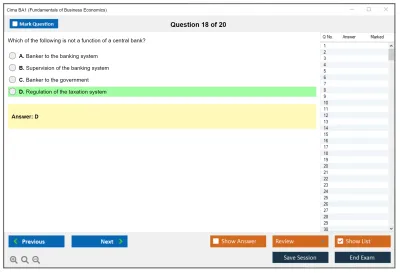 Cima BA1 Fundamentals of Business Economics Practice test exam simulator test engine exam Prep practice test questions answers Image 18