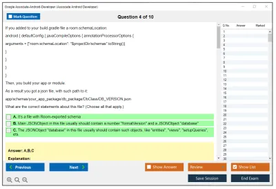 Google Associate-Android-Developer Google Developers Certification - Associate Android Developer (Kotlin and Java Exam) Practice test exam simulator test engine exam Prep practice test questions answers Image 4