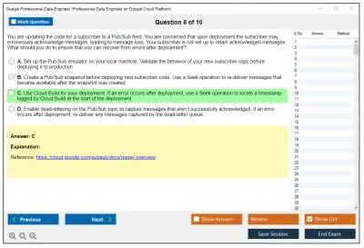 Google Professional-Data-Engineer Google Professional Data Engineer Exam Practice test exam simulator test engine exam Prep practice test questions answers Image 8