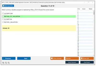 SAP C_TS4FI_1909 SAP Certified Application Associate - SAP S/4HANA for Financial Accounting Associates (SAP S/4HANA 1909) Practice test exam simulator test engine exam Prep practice test questions answers Image 11