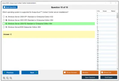 Avaya 6202 Avaya Aura Contact Center Implementation Practice test exam simulator test engine exam Prep practice test questions answers Image 10