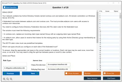 Microsoft 70-417 Upgrading Your Skills to MCSA Windows Server 2012 Practice test exam simulator test engine exam Prep practice test questions answers Image 1
