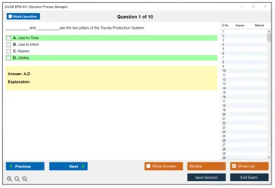 GAQM BPM-001 Business Process Manager (BPM) Practice test exam simulator test engine exam Prep practice test questions answers Image 1
