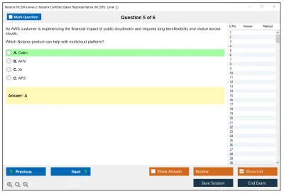 Nutanix NCSR-Level-2 Nutanix Certified Sales Representative (NCSR): Level2 Practice test exam simulator test engine exam Prep practice test questions answers Image 5