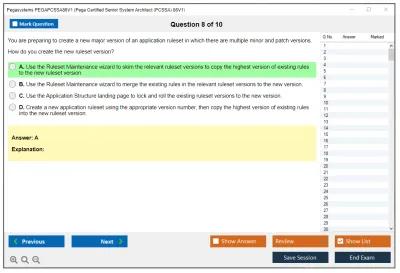 Pegasystems PEGAPCSSA86V1 Pega Certified Senior System Architect (PCSSA) 86V1 Practice test exam simulator test engine exam Prep practice test questions answers Image 8