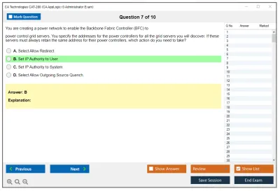 CA Technologies CAT-280 CA AppLogic r3 Administrator Exam Practice test exam simulator test engine exam Prep practice test questions answers Image 7