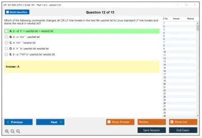 LPI 101-500 LPIC-1 Exam 101, Part 1 of 2, version 5.0 Practice test exam simulator test engine exam Prep practice test questions answers Image 12