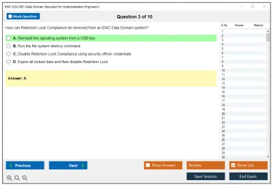 EMC E20-385 Data Domain Specialist for Implementation Engineers Practice test exam simulator test engine exam Prep practice test questions answers Image 3