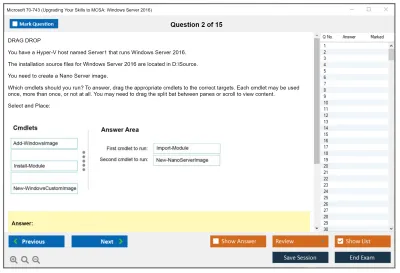 Microsoft 70-743 Upgrading Your Skills to MCSA: Windows Server 2016 Practice test exam simulator test engine exam Prep practice test questions answers Image 2