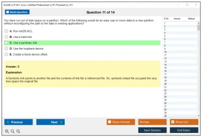 GAQM LCP-001 Linux Certified Professional (LCP) Powered by LPI Practice test exam simulator test engine exam Prep practice test questions answers Image 11
