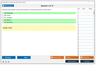 Juniper JN0-211 Cloud-Associate (JNCIA-Cloud) Practice test exam simulator test engine exam Prep practice test questions answers Image 3
