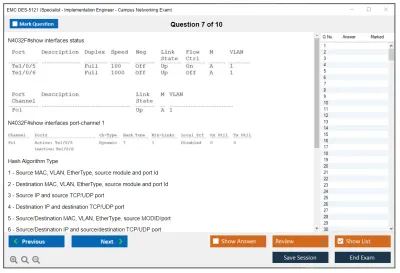 EMC DES-5121 Specialist - Implementation Engineer - Campus Networking Exam Practice test exam simulator test engine exam Prep practice test questions answers Image 7