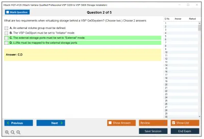 Hitachi HQT-4120 Hitachi Vantara Qualified Professional VSP G200 to VSP G800 Storage Installation Practice test exam simulator test engine exam Prep practice test questions answers Image 2
