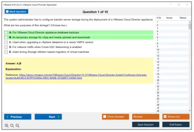 VMware 5V0-32.21 VMware Cloud Provider Specialist Practice test exam simulator test engine exam Prep practice test questions answers Image 1