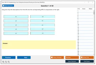 Cisco 300-410 Implementing Cisco Enterprise Advanced Routing and Services (300-410 ENARSI) Practice test exam simulator test engine exam Prep practice test questions answers Image 1