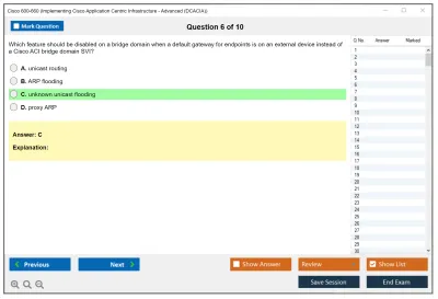 Cisco 600-660 Implementing Cisco Application Centric Infrastructure - Advanced (600-660 DCACIA) Practice test exam simulator test engine exam Prep practice test questions answers Image 6