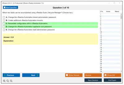 VMware 2V0-31.19 Professional VMware vRealize Automation 7.6 Practice test exam simulator test engine exam Prep practice test questions answers Image 3