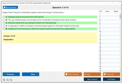 Oracle 1z0-1073-22 Oracle Inventory Cloud 2022 Implementation Professional Practice test exam simulator test engine exam Prep practice test questions answers Image 3