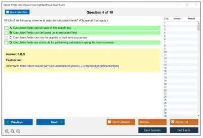 Splunk SPLK-1002 Splunk Core Certified Power User Exam Practice test exam simulator test engine exam Prep practice test questions answers Image 4