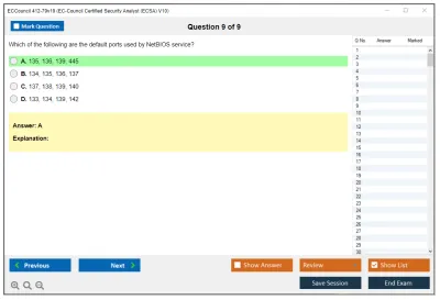 ECCouncil 412-79v10 EC-Council Certified Security Analyst (ECSA) V10 Practice test exam simulator test engine exam Prep practice test questions answers Image 9