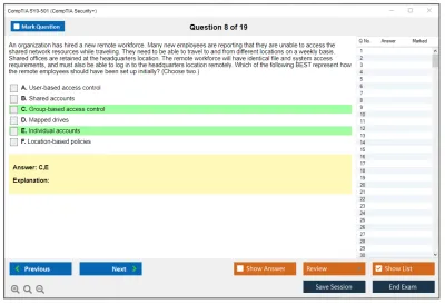 CompTIA SY0-501 CompTIA  Security+ Practice test exam simulator test engine exam Prep practice test questions answers Image 8