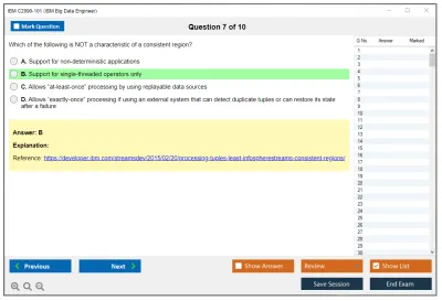 IBM C2090-101 IBM Big Data Engineer Practice test exam simulator test engine exam Prep practice test questions answers Image 7