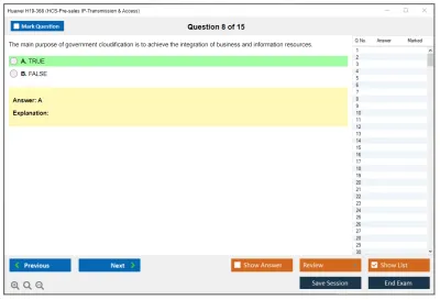 Huawei H19-368 HCS-Pre-sales IP-Transmission &amp; Access Practice test exam simulator test engine exam Prep practice test questions answers Image 8