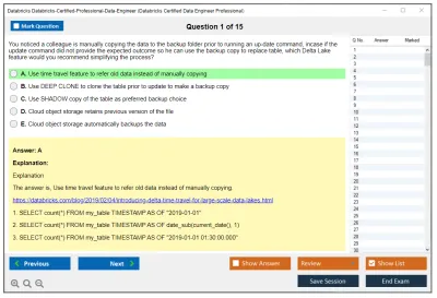 Databricks Databricks-Certified-Professional-Data-Engineer Databricks Certified Data Engineer Professional Exam Practice test exam simulator test engine exam Prep practice test questions answers Image 1