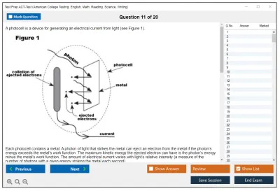 Test Prep ACT-Test American College Testing: English, Math, Reading, Science, Writing Practice test exam simulator test engine exam Prep practice test questions answers Image 11