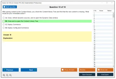 Oracle 1z0-1033-22 Oracle CPQ 2022 Implementation Professional Practice test exam simulator test engine exam Prep practice test questions answers Image 10