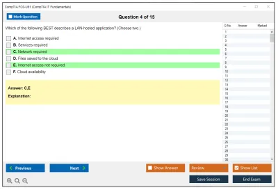 CompTIA FC0-U61 CompTIA IT Fundamentals+ Certification Exam Practice test exam simulator test engine exam Prep practice test questions answers Image 4
