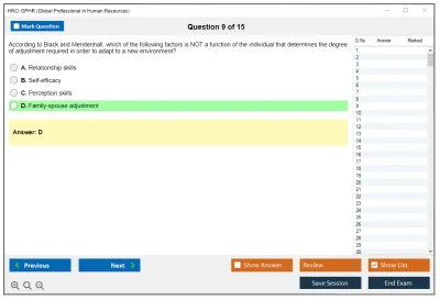 HRCI GPHR Global Professional in Human Resource Practice test exam simulator test engine exam Prep practice test questions answers Image 9