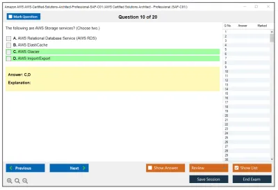 Amazon AWS AWS-Certified-Solutions-Architect-Professional-SAP-C01 AWS Certified Solutions Architect - Professional (SAP-C01) Practice test exam simulator test engine exam Prep practice test questions answers Image 10