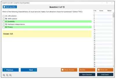 CompTIA CLO-001 CompTIA Cloud Essentials Practice test exam simulator test engine exam Prep practice test questions answers Image 3