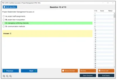 PMI CAPM Certified Associate in Project Management (CAPM) Practice test exam simulator test engine exam Prep practice test questions answers Image 12