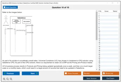 Salesforce B2B-Solution-Architect Salesforce Certified B2B Solution Architect Practice test exam simulator test engine exam Prep practice test questions answers Image 10