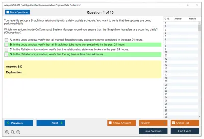 Netapp NS0-527 NetApp Certified Implementation Engineer - Data Protection Practice test exam simulator test engine exam Prep practice test questions answers Image 1