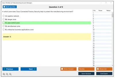 Cisco 700-802 IoT Manufacturing Account Manager Practice test exam simulator test engine exam Prep practice test questions answers Image 3