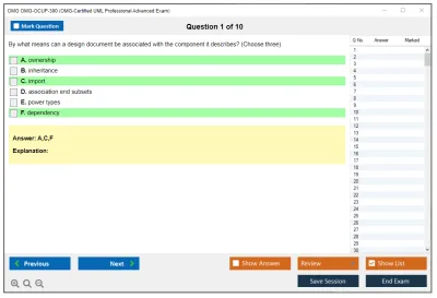 OMG OMG-OCUP-300 OMG-Certified UML Professional Advanced Exam Practice test exam simulator test engine exam Prep practice test questions answers Image 1